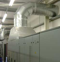 Ducting-from-control-panel-
