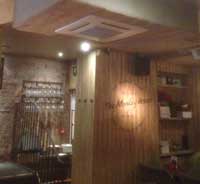 ceiling air conditioner in restaurant